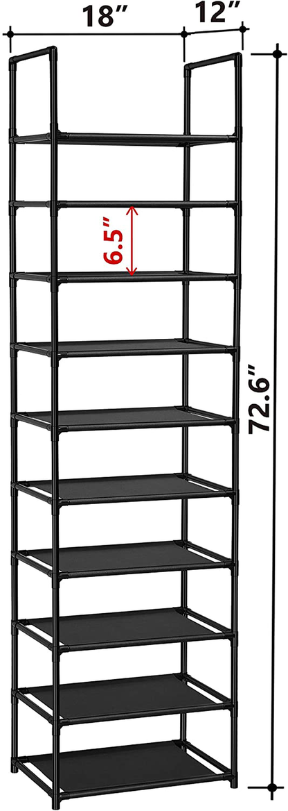 Rynx | fiducial home 10 tier shoe rack 20-25 pairs sturdy shoe rack