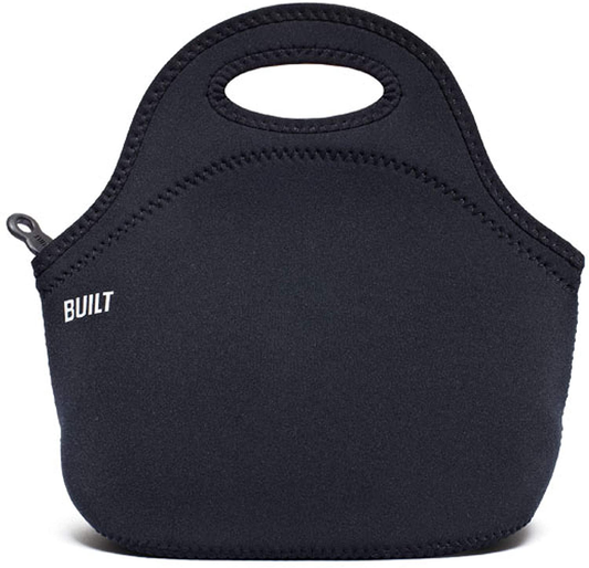 Rynx | Built Gourmet Getaway Soft Neoprene Lunch Tote Bag - Lightweight, Insulated And Reusable Black Lb31-Blk