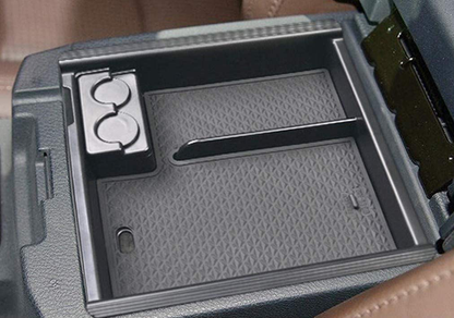 Rynx | Accessories Center Console Tray Organizer Armrest Box Secondary Storage Compatible With Toyota Tacoma Fits For 2021 2020 2019 2018 2017 2016 Tacoma