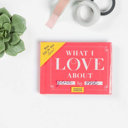 Rynx | Knock Knock What I Love about Grandma Fill in the love book Fill-in-the-blank gift journal, 4.5 x 3.25 inches & What I Love about You Fill in the love book gift journal, 4.5 x 3.25 inches