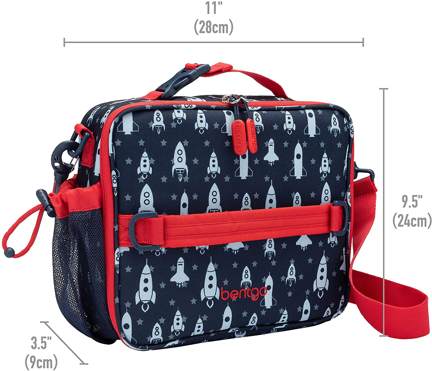 Rynx | Bentgo Kids Prints Lunch Box - Double Insulated, Durable, Waterproof Fabric With Internal And External Zippers And External Bottle Holder - Ideal For Kids Of All Ages (Tropical)