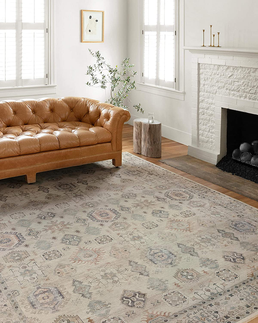 Rynx | Loloi II Hathaway Collection HTH-04 Beige / Multi, Traditional Accent Carpet, 3'-6" x 5'-6"