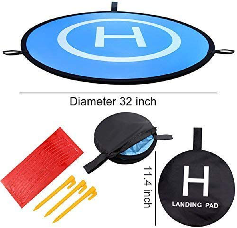 Rynx | KINBON Drone Landing Pads, Waterproof 30'' Universal Landing Pad Quick Board Double-Sided Quadcopter Landing Pads for RC Drones Helicopter DJI Spark Mavic Pro Phantom 2/3/4 Pro Inspire 2/1 3DR Solo