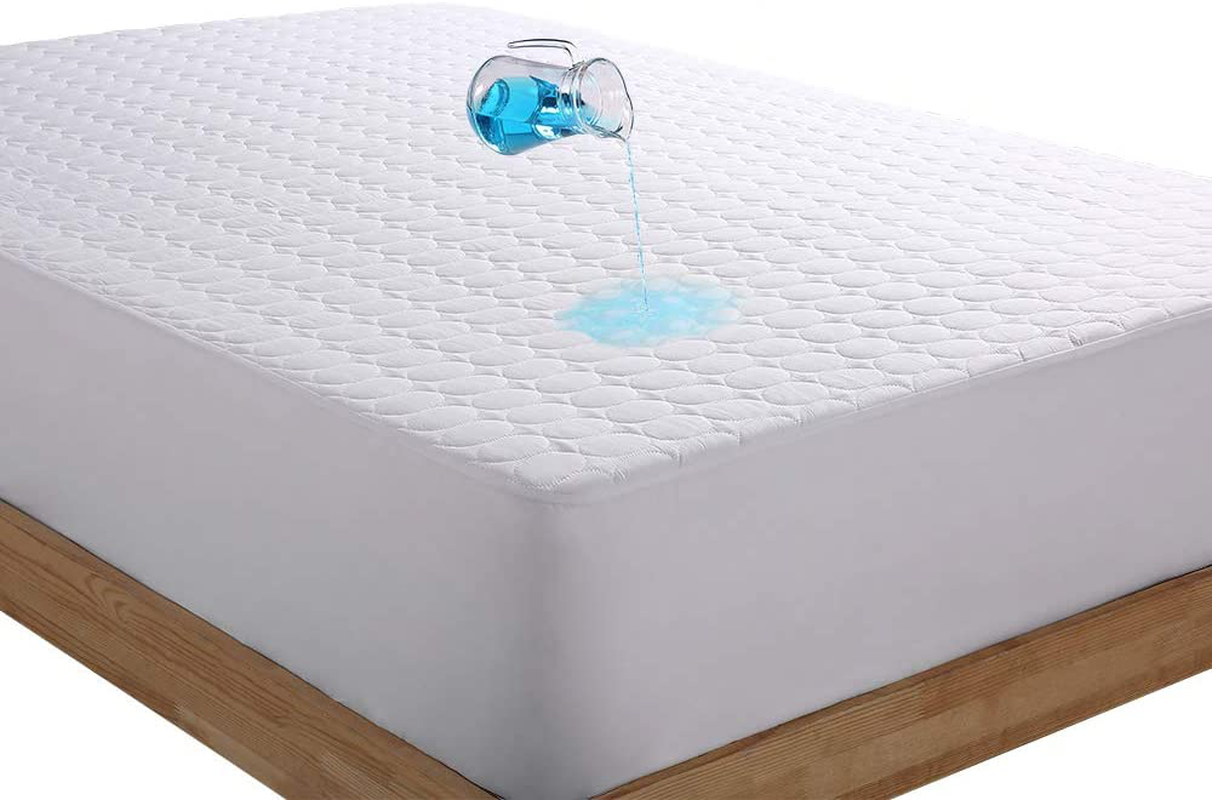 Rynx | Bedecor Mattress Protector with Quilted Design Super Water Absorption Deep Pocket up to 18 Inches - Twin