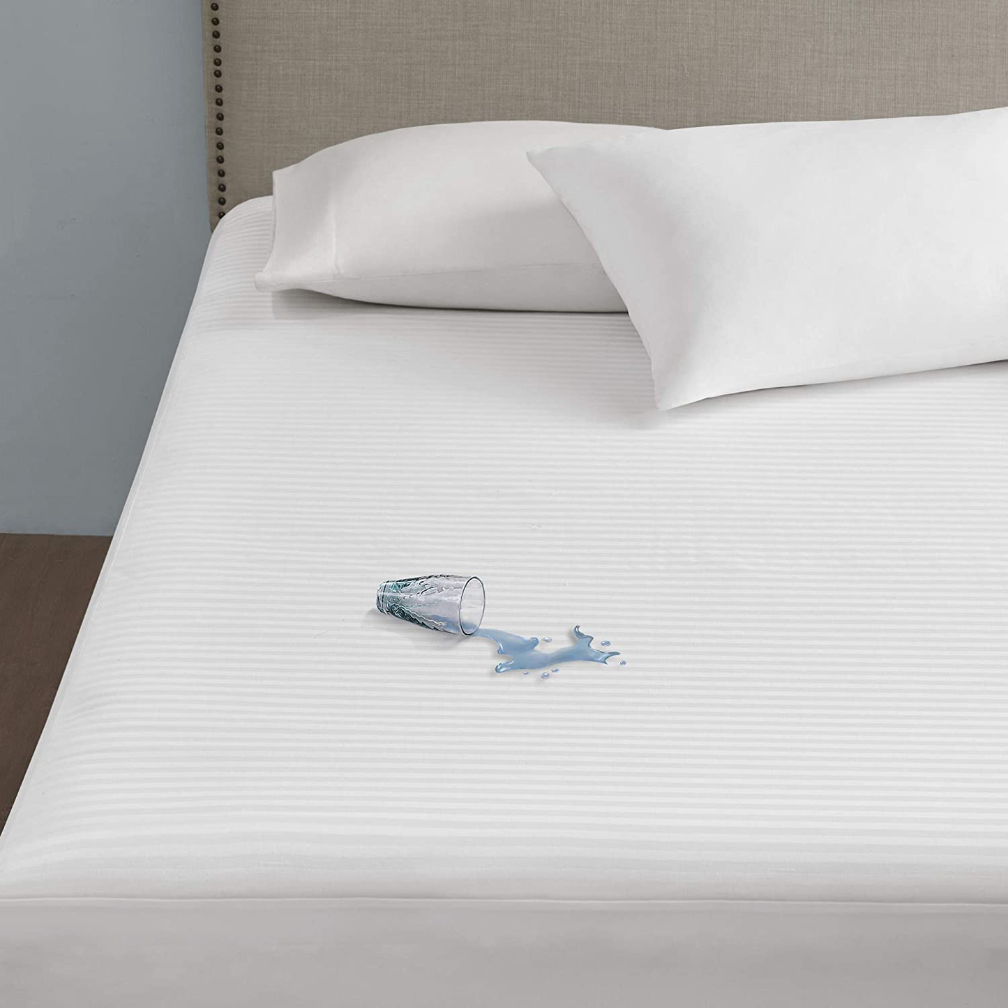 Rynx | Serta Waterproof Mattress Pad - Cotton Blend Electric Bed Warmer With 10 Heat Settings Control Zero Radiation, Automatic Shut-off, 18" Deep Fully Fitted Elastic Pocket, Twin XL, White