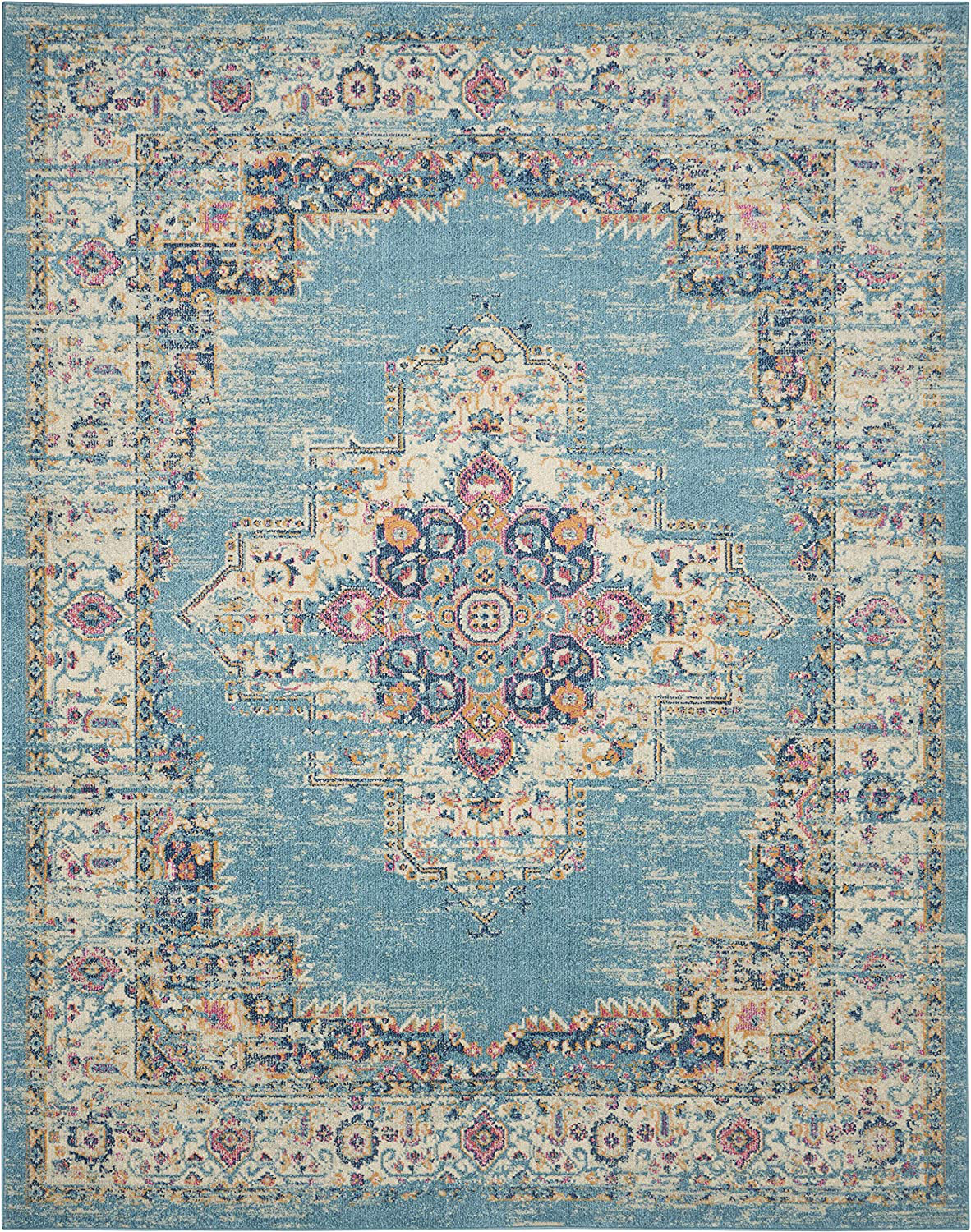 Rynx | Nourison Passion Traditional Rug, 1'10" x 6', Gray, 6 Feet