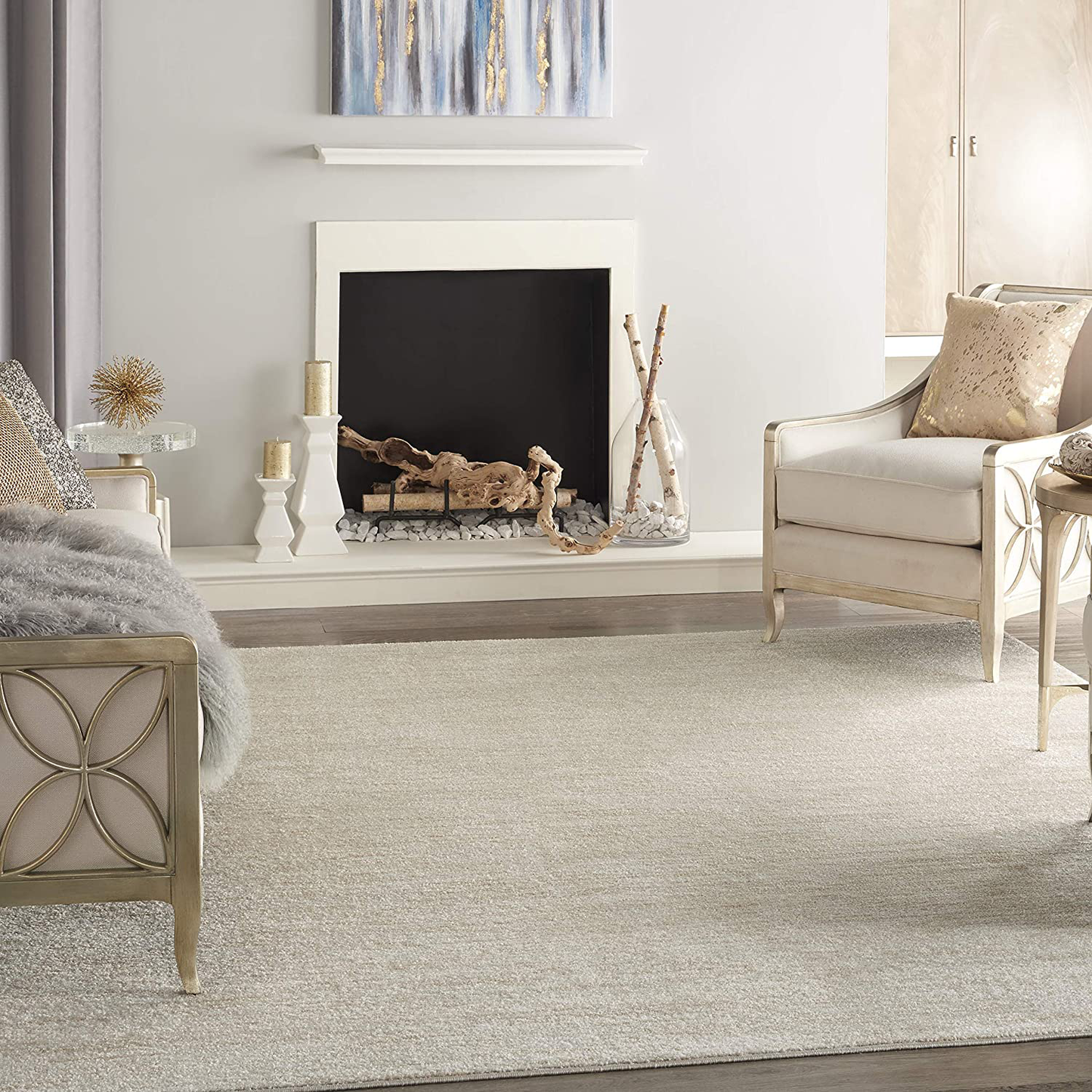Rynx | Nourison Essentials Solid Contemporary Yellow 2'x6' Runner Rug, 2' X 6'