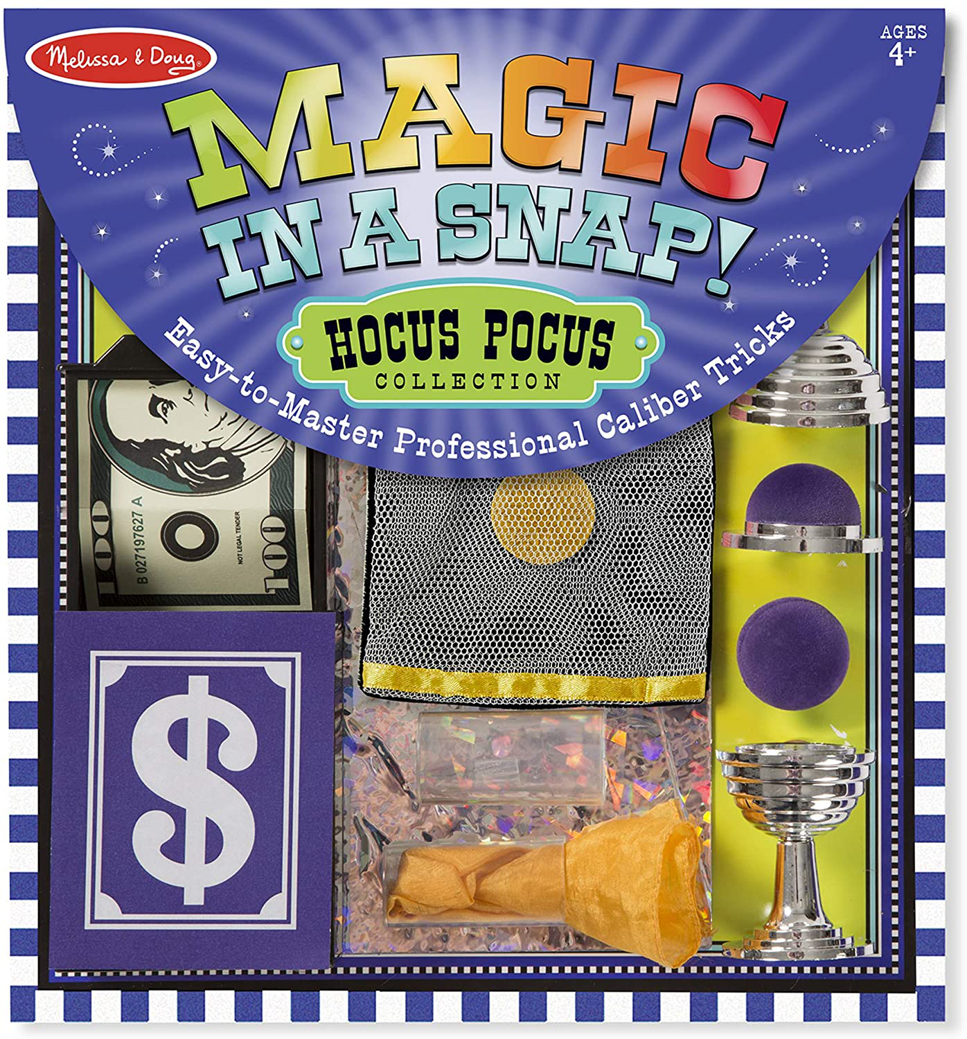 Rynx | Melissa & Doug Magic in a Flash! Hocus Pocus Collection Magic Tricks Set (12 pcs)