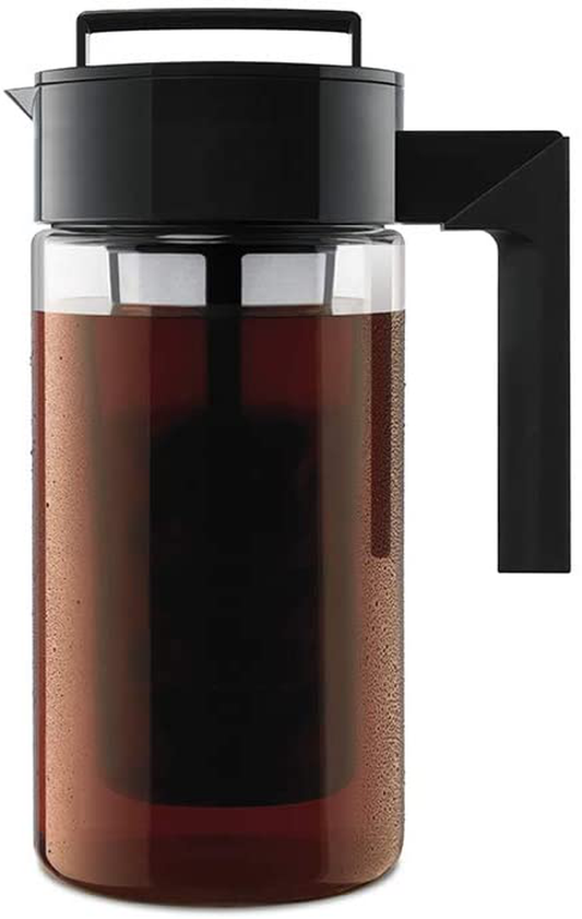 Rynx | TAKEYA Patented Deluxe Cold Brew Coffee Maker, One Quart, Black