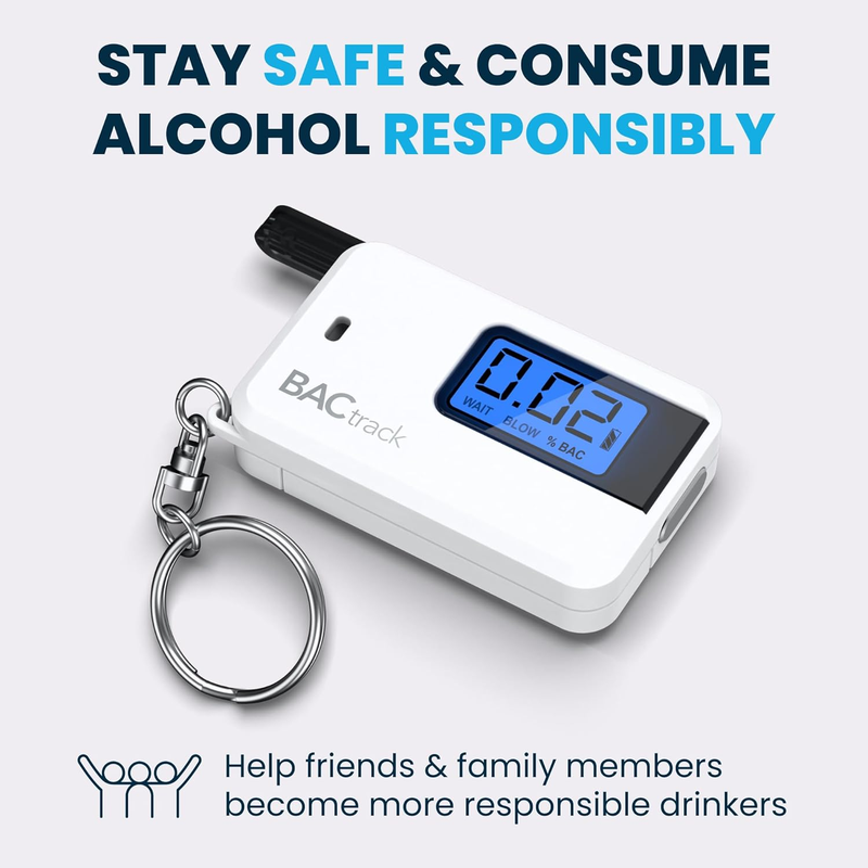 Rynx | Keychain Alcohol Meter - Ultra-Portable Pocket Keychain Alcohol Tester for Personal Use