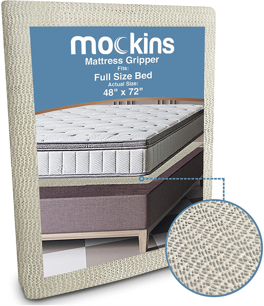 Rynx | Mockins Full Size 48" x 72" Non-Slip Mattress Protector | Prevents mattress and topper from sliding | Strong and durable grip pad | Multi-purpose and customizable…