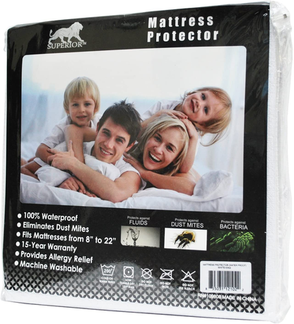 Rynx | SUPERIOR Full XL Waterproof Mattress Protector 100% Cotton