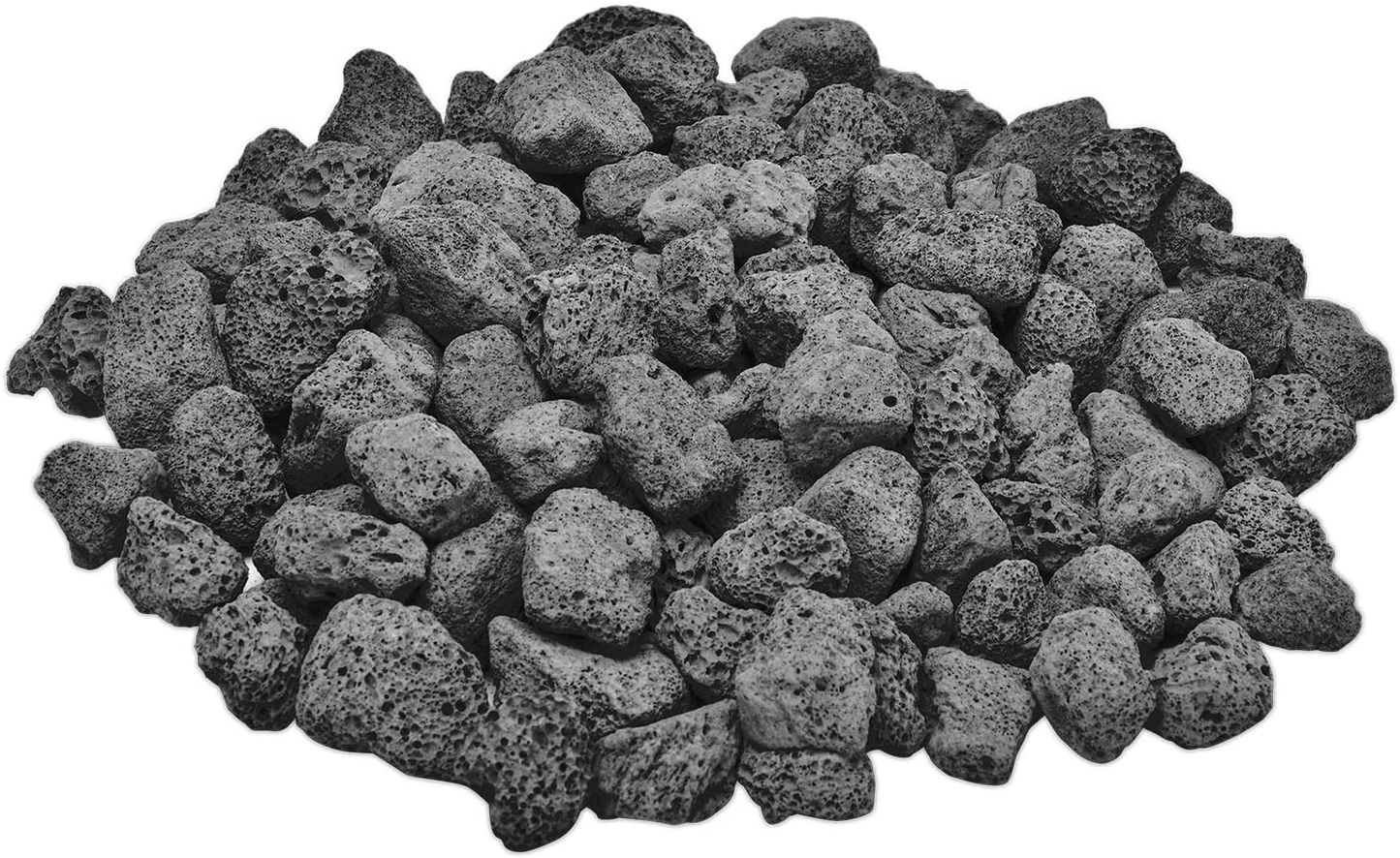 Rynx | Skyflame10LB Natural Lava Stones for Fireplaces, Fire Tables, Stoves, Garden Landscape Decoration, Indoor and Outdoor Use, 3/4~1 Inch, Red