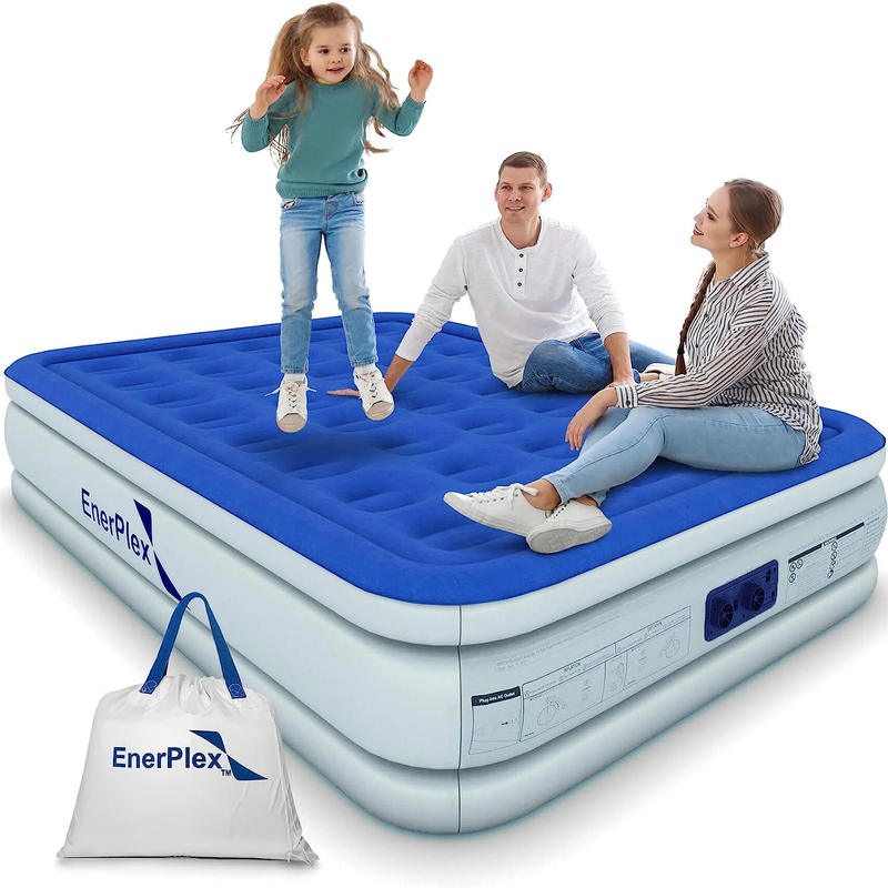 Rynx | Double Height Inflatable Mattress with Built-in Pump