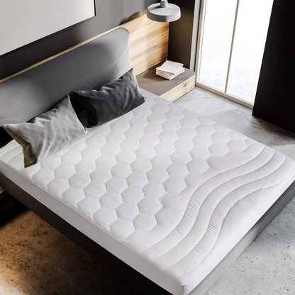 Rynx | Bedsure Queen Mattress Protector Deep Pocket - Padded Mattress Protector for Queen Bed Pillow Top Mattress Protector, Fitted Mattress Protector, 60 x 80 inches, White
