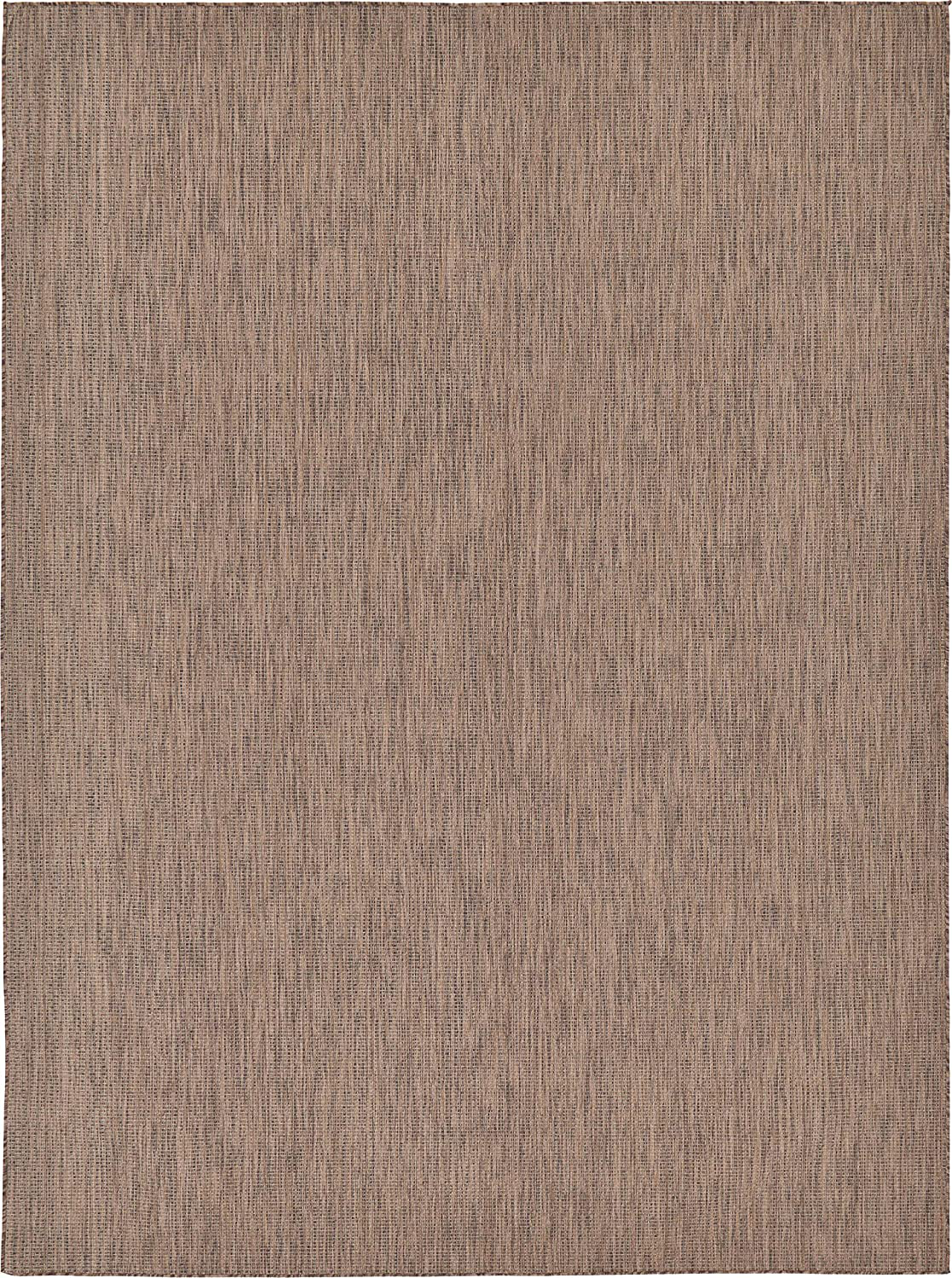 Rynx | Unique Loom Solid Collection Casual Transitional Indoor and Outdoor Flatweave Runner Rug, 2' 7" x 12', Marine Blue/Light Blue