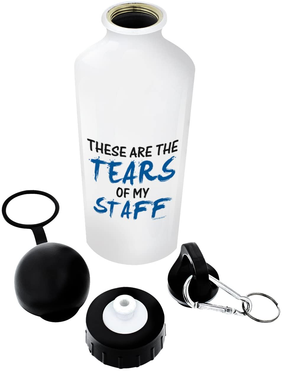 Rynx | Boss Control Gift Tears from My Employees Office Humor Boss Gag Gift for Boss Mentor Employee Gifts Gift Aluminum Water Bottle with Cork & Sports Cap