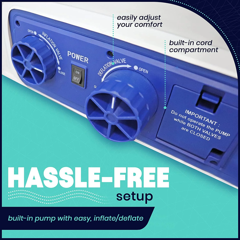 Rynx | Double Height Inflatable Mattress with Built-in Pump