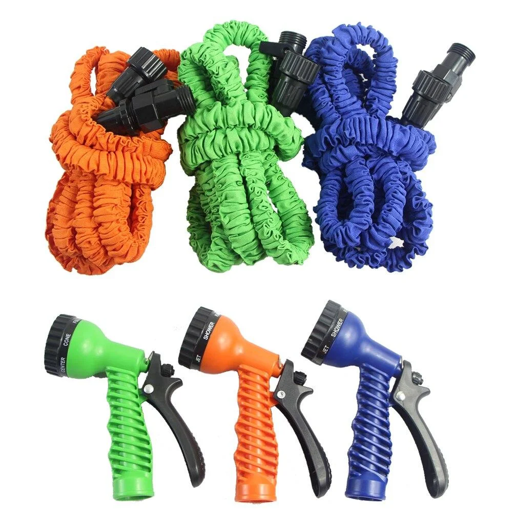 Rynx | Expandable Flexible Deluxe Garden Hose with Spray Nozzle - 75ft