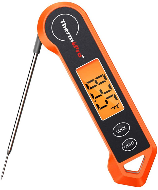 Rynx | ThermoPro TP19H Waterproof Digital Meat Thermometer for Grilling with Ambidextrous Backlit and Motion Sensing Kitchen Cooking Thermometer for BBQ Grill Smoker Oil Fried Candy Thermometer