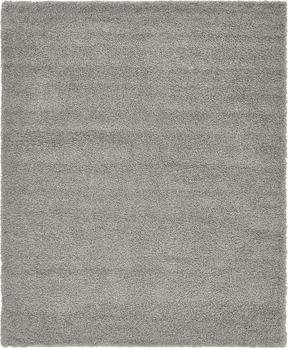 Rynx | Unique Loom Solo Solid Shag Collection Area Modern Plush Rug Lush & Soft, 3' 3" x 5' 3", Jet Black