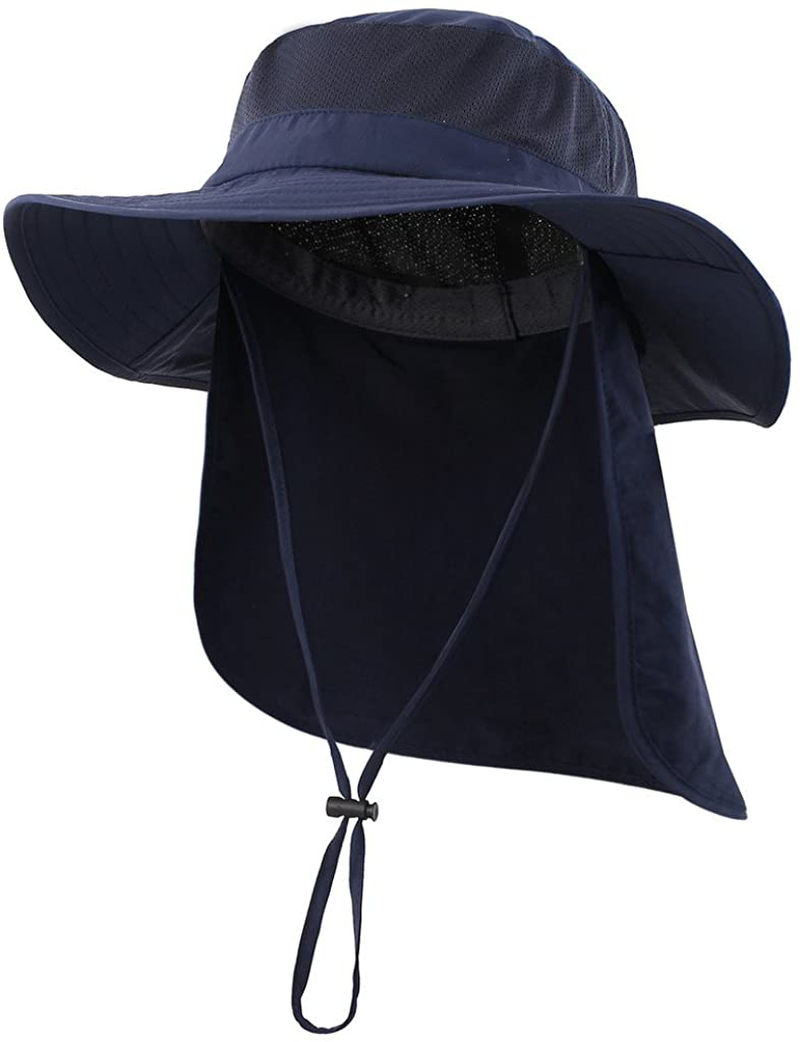 Rynx | Outdoor UPF50+ Mesh Sun Hat Wide Brim Fishing Hat with Neck Flap