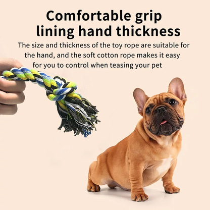 Rynx | 12 Pack Dog Toys for Large Dogs - Aggressive Chewers, 100% Cotton for Teeth Cleaning