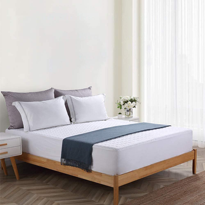 Rynx | Bedecor Mattress Protector with Quilted Design Super Water Absorption Deep Pocket up to 18 Inches - Twin
