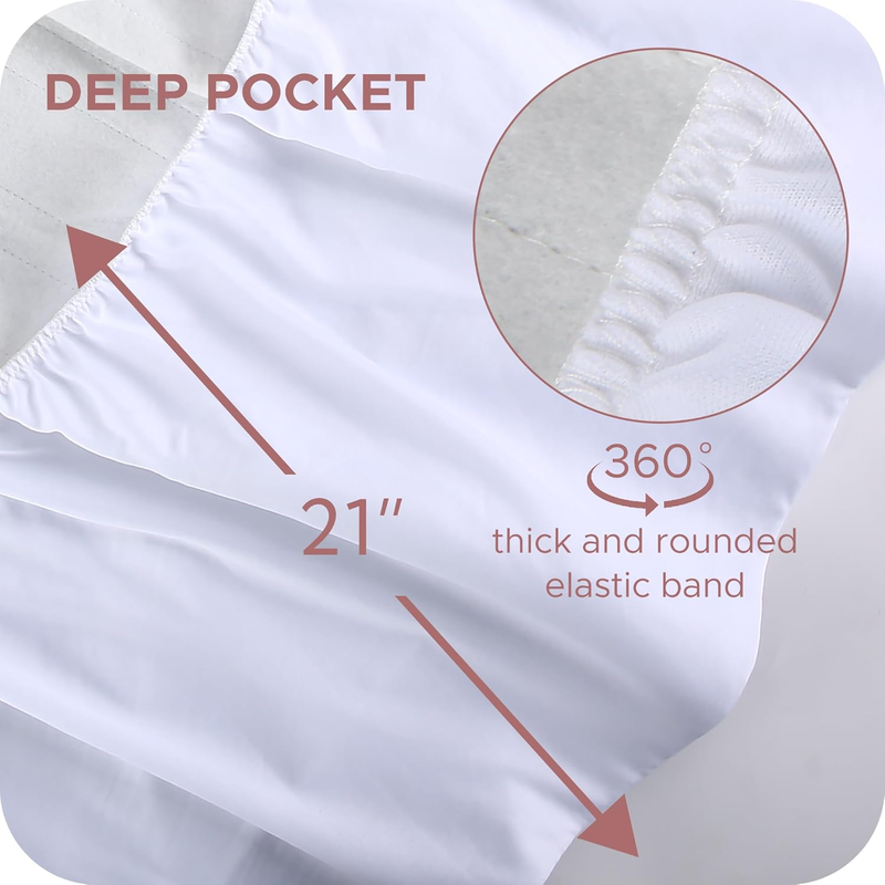 Rynx | Heated mattress protector 5 heat levels double control with 10 hours automatic off