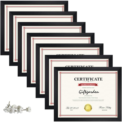 Rynx | Giftgarden 4x6 Picture Frames Set of 7, Multi 4 x 6 Frame for Wall or Table Display, Black
