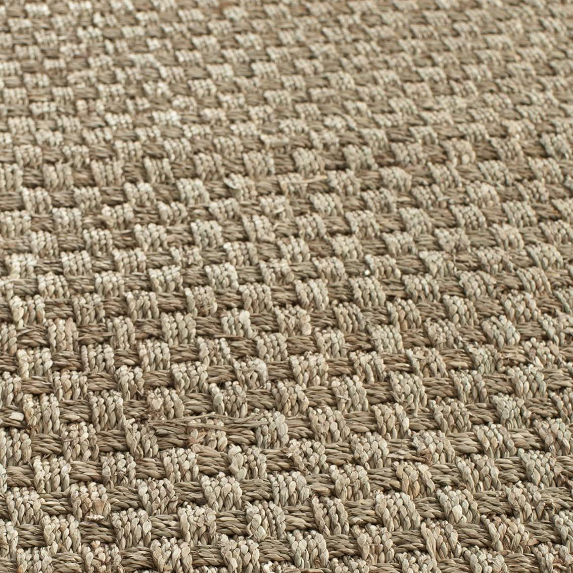 Rynx | Safavieh Natural Fiber Collection Nf114e Border Basketweave Seagrass Accent Rug, 2' X 3', Blue
