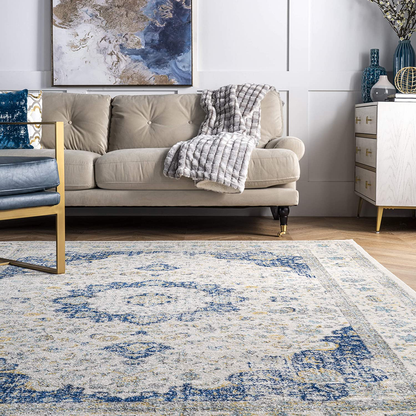 Rynx | nuLOOM Paisley Verona Vintage Persian Runner Rug, 2' 8" x 12', Blue
