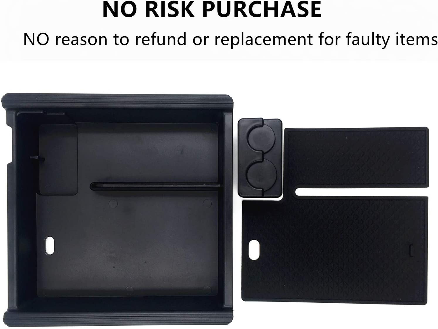 Rynx | Accessories Center Console Tray Organizer Armrest Box Secondary Storage Compatible With Toyota Tacoma Fits For 2021 2020 2019 2018 2017 2016 Tacoma