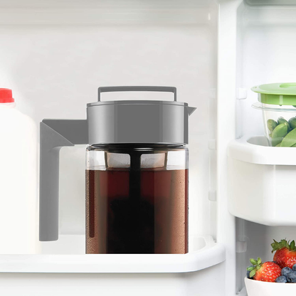 Rynx | TAKEYA Patented Deluxe Cold Brew Coffee Maker, One Quart, Black