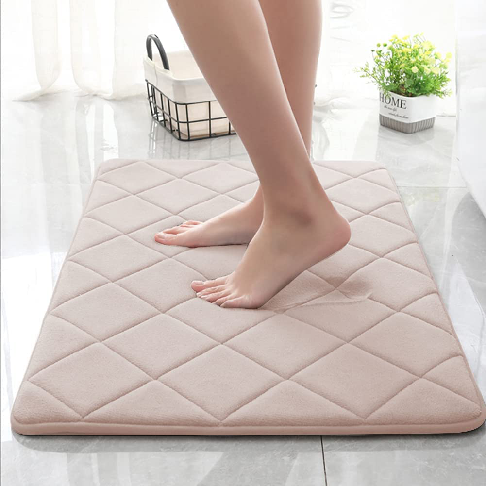 Rynx | Memory Foam Bath Mat Non-Slip Absorbent Bath Rug Machine Washable