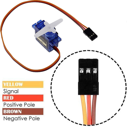 Rynx | 10Pcs SG90 9g Micro Servos for RC Robot Helicopter Plane Control Car Boat