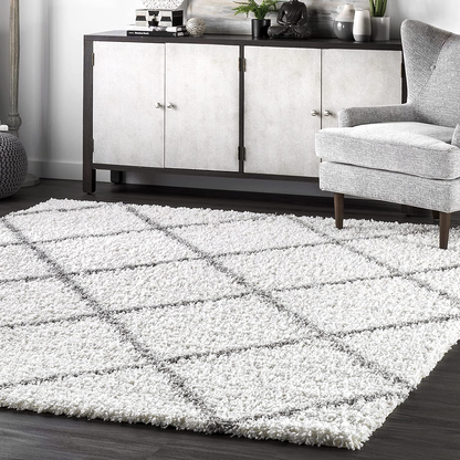 Rynx | nuLOOM Tess Cozy Soft & Plush Modern Accent Rug, 2' x 3', White
