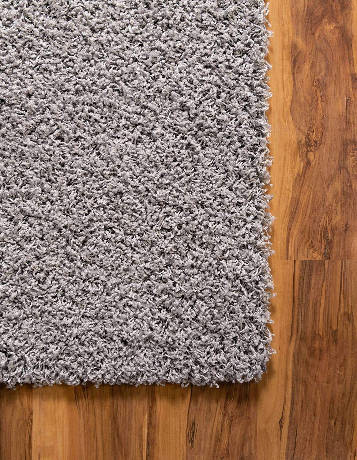 Rynx | Unique Loom Solo Solid Shag Collection Area Modern Plus Rug Lush & Soft, 2' 2 X 3' 0, Eggplant Purple