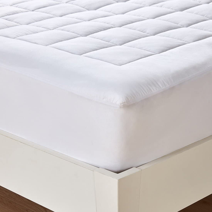 Rynx | oaskys Cal King Madras Pad Cover Cooling Mattress Topper Pillow Top with Down Alternative Fill (8-21” Fitted Deep Pocket California King Size)