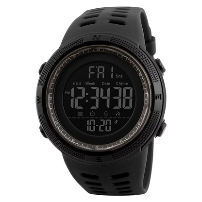 Rynx | Men's Waterproof Digital Sports Watch, Alarm, Backlight, Classic Large Dial
