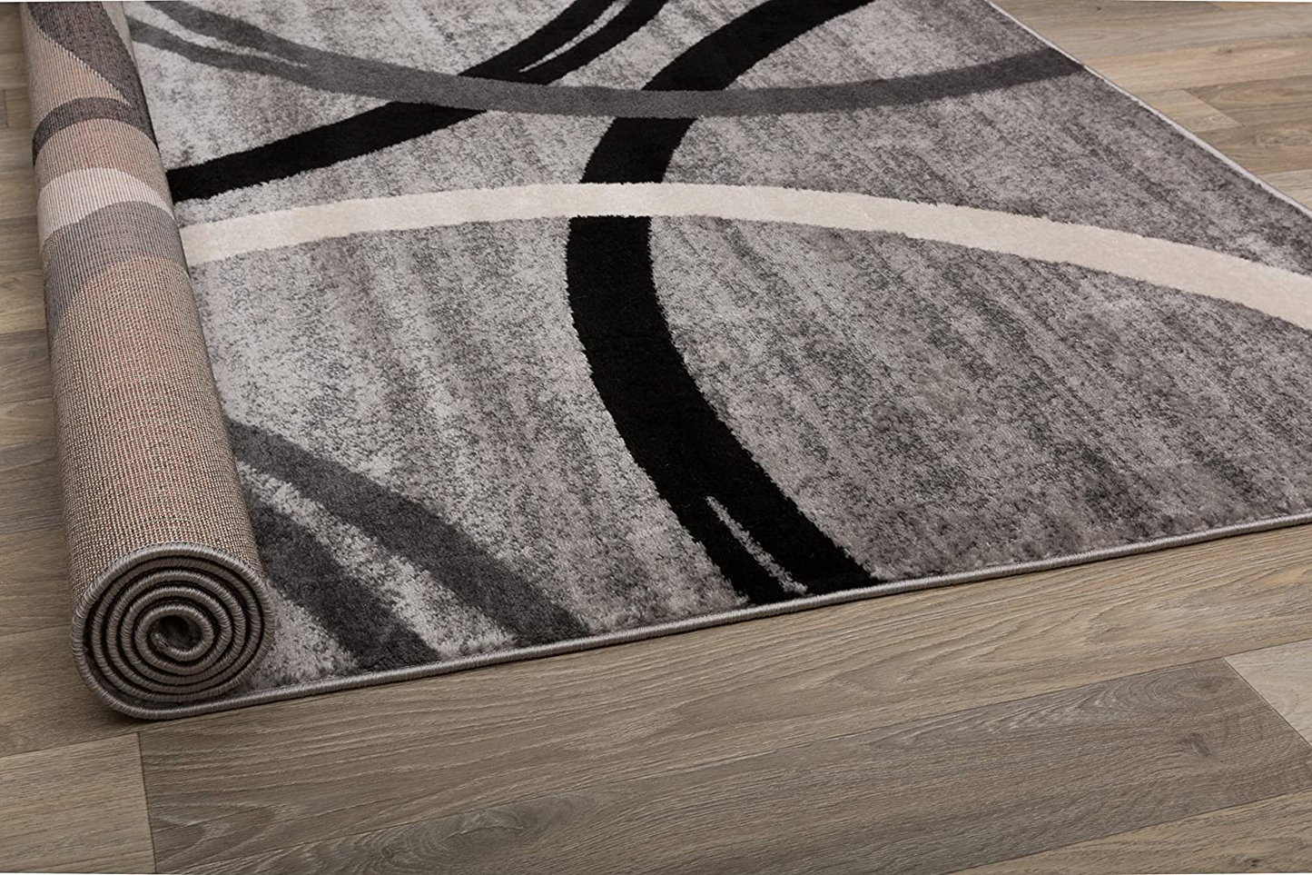 Rynx | Rugshop Modern Wavy Circles Design Area Rug 3'3" x 5' Blue
