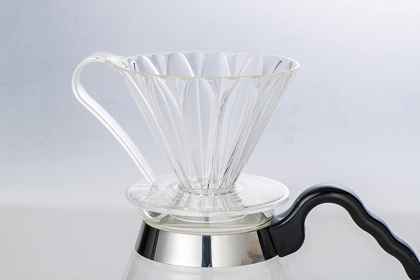 Rynx | Pour Over Coffee Dripper By Sanyo Sangyo: 1-to-4 Cup FLOWER SHAPED Brewer | Smart Drip Coffee Maker And Server | For Freshly Brewed Coffee | Elegant Smart Design For Better Brewing