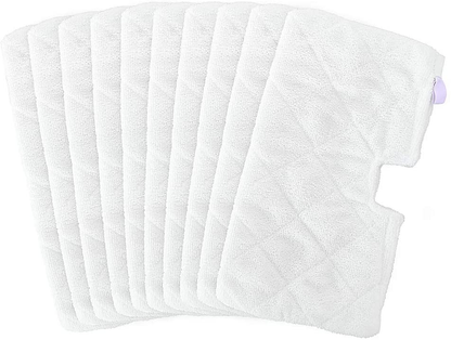 Rynx | Fushing 10Pcs Steam Mop Pads, Washable Microfiber Cleaning Steam Replacement Pads for Shark Steam Pocket Mop Hard Floor Cleaning Machine S3500 Series S3501 S3550 S3601 S3601D S3801 S3801CO S3901 SE450 S2901