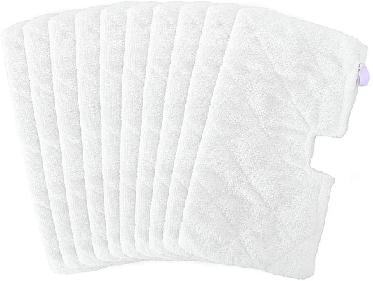 Rynx | Fushing 10Pcs Steam Mop Pads, Washable Microfiber Cleaning Steam Replacement Pads for Shark Steam Pocket Mop Hard Floor Cleaning Machine S3500 Series S3501 S3550 S3601 S3601D S3801 S3801CO S3901 SE450 S2901