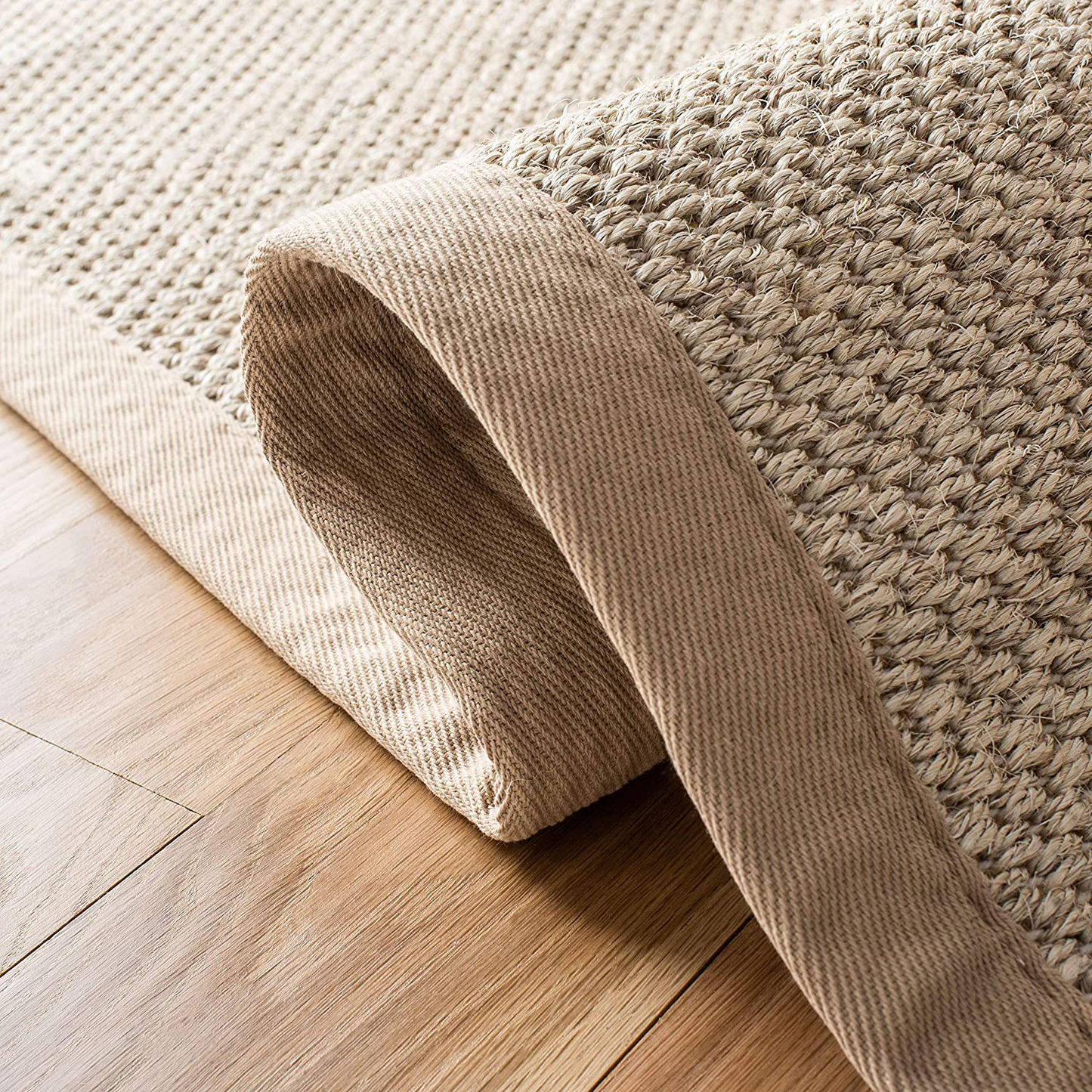 Rynx | Safavieh Natural Fiber Collection NF143D Border Sisal Runner, 2'6" x 6', Marble / Dark Gray