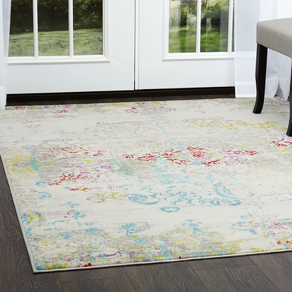 Rynx | Home Dynamix Boho Makenna Rug, 3'3"X5'2" Rectangle, Ivory/Red/Blue, 24276-602