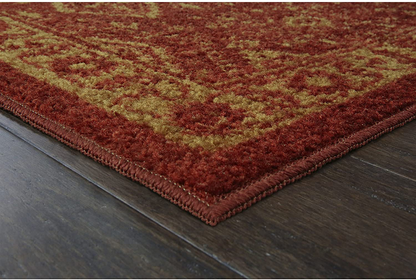 Rynx | Maples Rugs Georgina Traditional Kitchen Non Skid Accent Area Rug [Made in USA], Navy/Green, 1'8 x 2'10