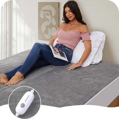 Rynx | Heated mattress protector 5 heat levels double control with 10 hours automatic off