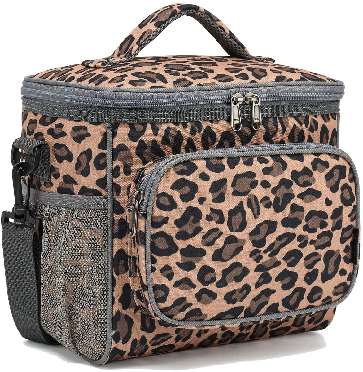 Rynx | Flowfly Insulated Reusable Lunchbox Adult Large Lunchbox For Women And Men With Adjustable Shoulder Strap Front Zipper Pocket And Double Large Mesh Pockets, Royal
