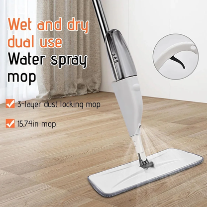 Rynx | Wet Dry Microfiber Spray Mop for Floor Cleaning with 2 Washable Pads